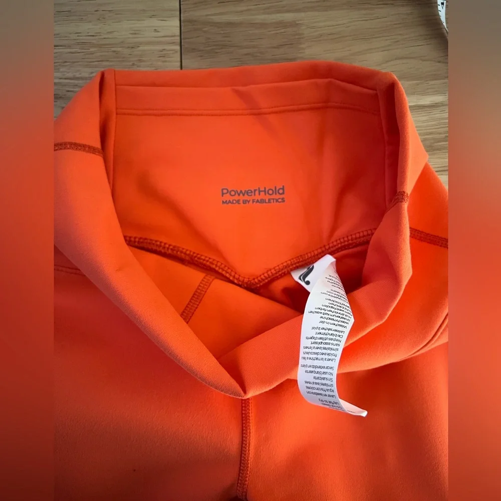 Fabletics PowerHold Neon Coral Leggings XS 7/8 - Picture 5 of 9
